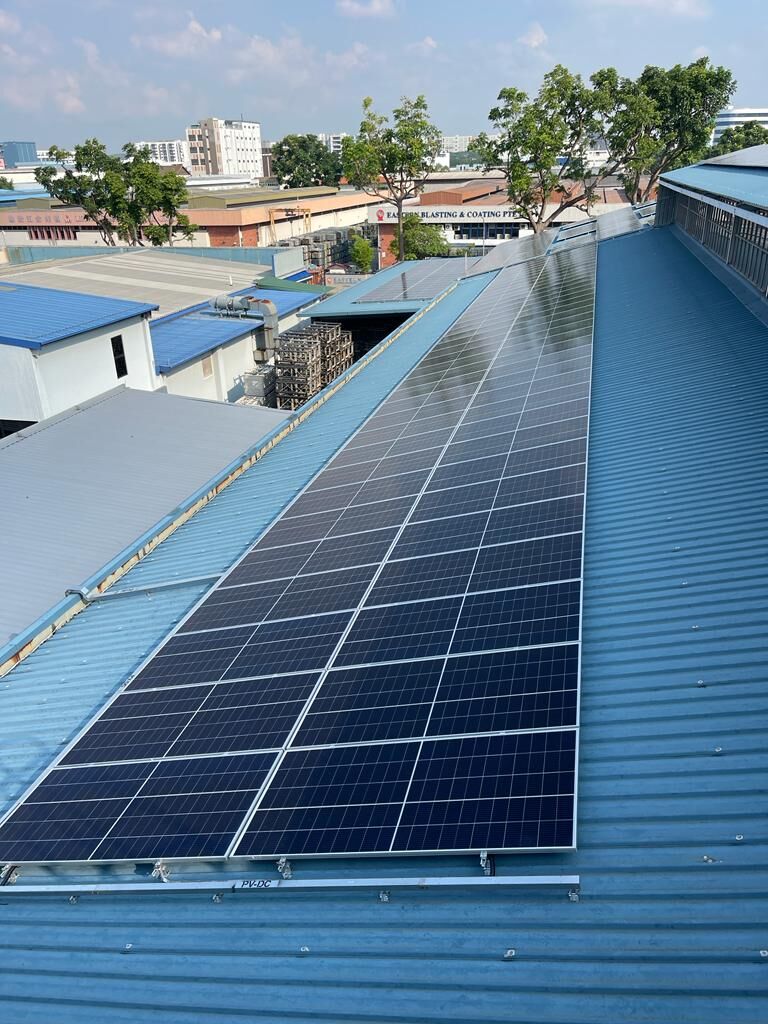 Industrial rooftop project by 1st Solution